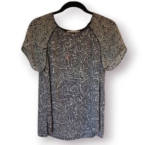 LOFT black and white top